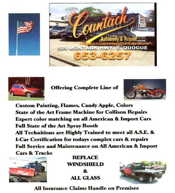 Countach Auto Body 509 Montauk Highway East Quogue NY 631.653.6257